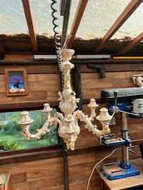 Lampadario capodimonte 6 bracci