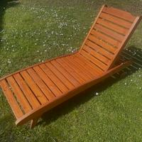 Sdraio lettino in legno