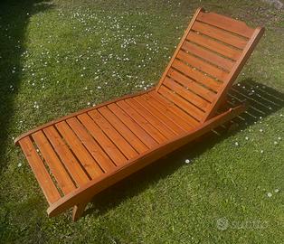 Sdraio lettino in legno