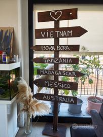 Palo Segnavia in Legno Personalizzato