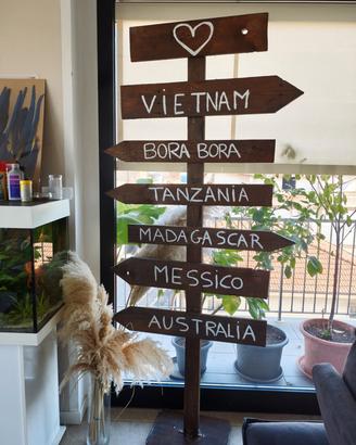 Palo Segnavia in Legno Personalizzato
