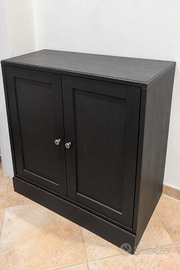 Mobile IKEA HAVSTA in legno massiccio – nero– 81x4