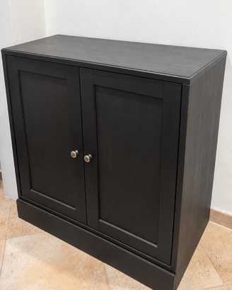 Mobile IKEA HAVSTA in legno massiccio – nero– 81x4