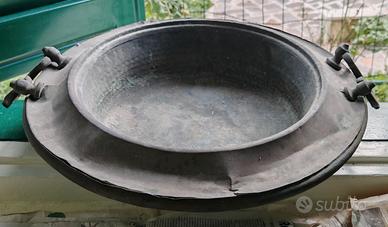 Grande paiolo vintage /caldaia da camino fine '800