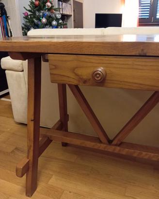 Scrivania anni 70 legno massello