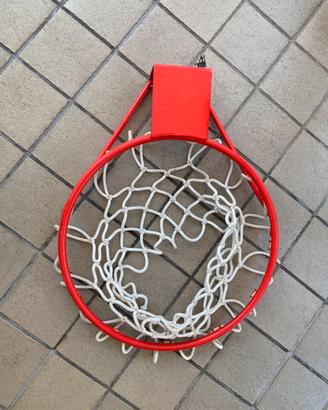 Canestro basket da muro in ferro per esterno