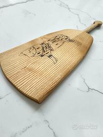 Tagliere in legno inciso al laser