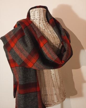 maxisciarpa lana scozzese 