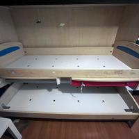 LETTO A CASTELLO + SCRIVANIA ESTRAIBILE