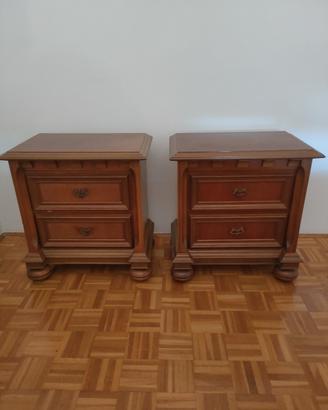 coppia comodini legno