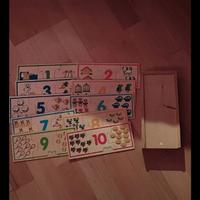 Gioco in legno-impara a contare da 1 a 10