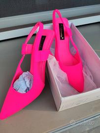 Scarpe con tacco  n.37 fuscia 