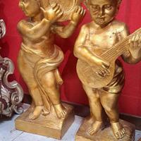 Antica Coppia Di Putti