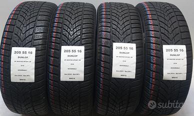 4 GOMME 205 55 16 DUNLOP BR916