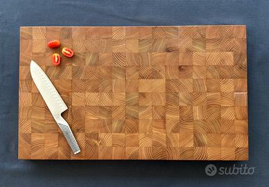 Tagliere acacia massello end grain XXL 68×40cm