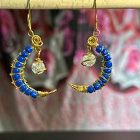 Orecchini Luna con perline