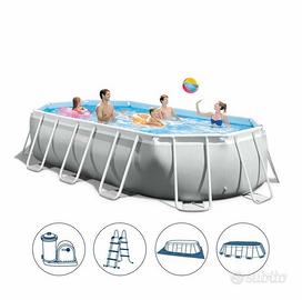 26798 Piscina Intex Ellipse Metal 610 x 305 x 122