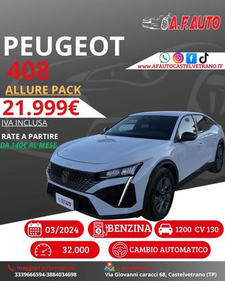 Peugeot 408 PureTech 130 S&S EAT8 Allure