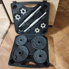 Kit manubri Decathlon 20 kg completo 