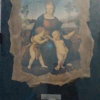Quadro affresco Madonna del Cardellino