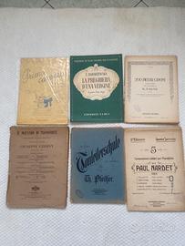 Spartiti vintage per pianoforte