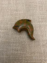 Charm delfino in unakite