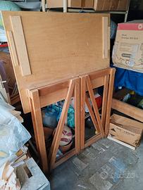 Tavolino in legno pieghevole