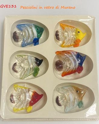 Pesciolini in vetro di Murano