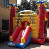 Gioco gonfiabile usato per bambini con scivolo