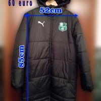 Giaccone nero lungo Sassuolo calcio Puma