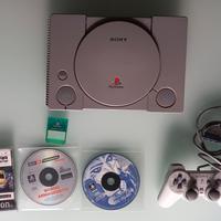 playstation 1 funzionante + 3 giochi