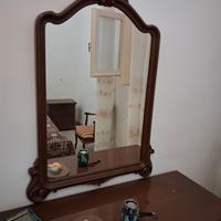 specchio in legno