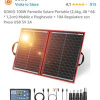 pannello solare pieghevole 100 w