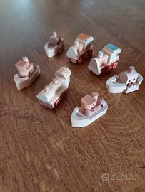 Lotto Sorpresine Kinder in Legno – Treno, Barca ec