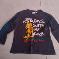 Maglia maniche lunghe . Carfield cartone animato 