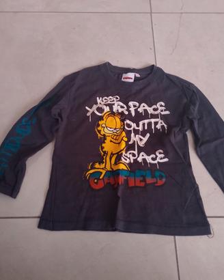 Maglia maniche lunghe . Carfield cartone animato 
