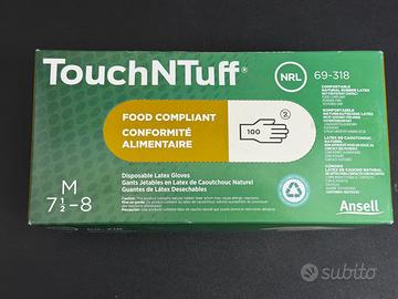 500 Guanti monouso in lattice Ansell TouchNTuff