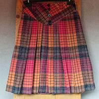 Gonna midi fantasia quadretti vintage