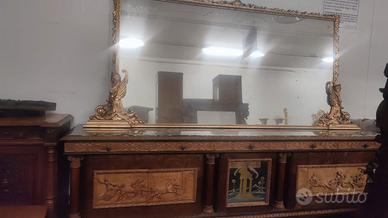 Credenza Buffet Monumentale con Specchiera Dorata