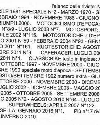 RIVISTE DI MOTOCICLETTE