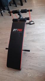 panca inclinata addominali