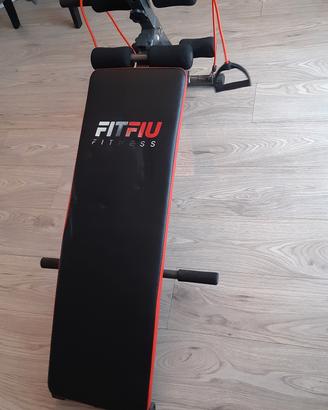 panca inclinata addominali