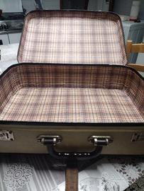 Valigia di cartone vintage anni 50 con fibbia