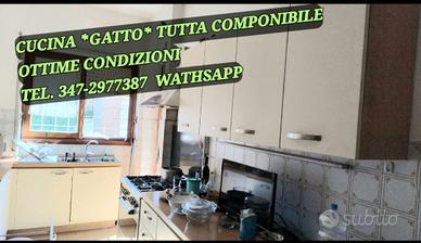 CUCINA GATTO COMPONIBILE TRASPORTO GRATIS NEI 10KM