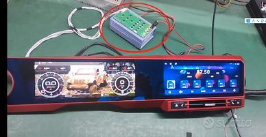 Wrangler Cluster digitale dual screem interattivo 