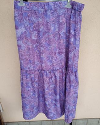 Gonna Maxi Terranova Fantasia Paisley Viola Lilla