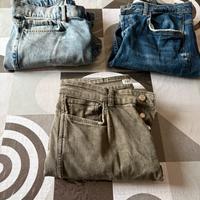 3 Jeans skinny/slim fit vari colori Zara e HM