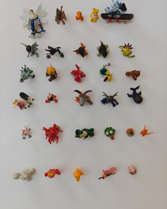 Lotto 31 mini action figure Digimon 