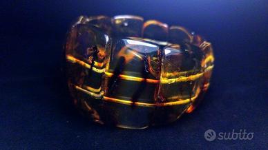 Braccialetto in ambra baltica - Ambra - 65 mm - 5