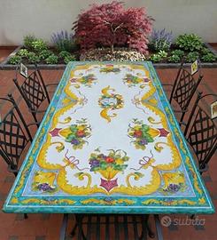 TAVOLO IN PIETRA LAVICA MIS. 200X100 CM. IN ITALIA